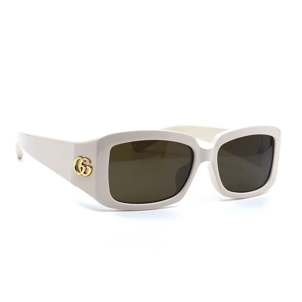 GUCCI GG1403SK 001 IVORY BROWN AUTHENTIC SUNGLASSES